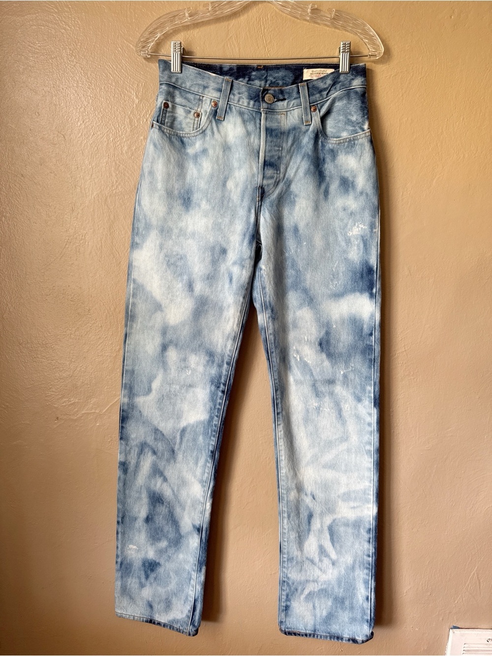 Levi’s 501 90’s Selvidge Acid Wash Jeans Side 25X36